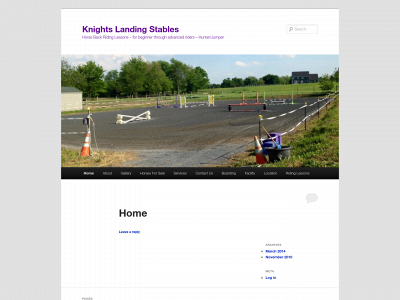 knightslandingstables.com snapshot