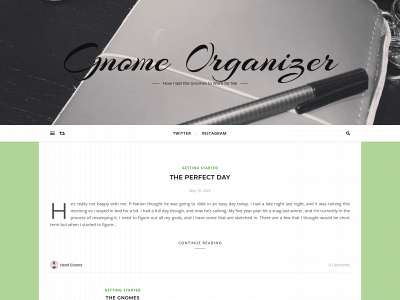 gnomeorganizer.com snapshot