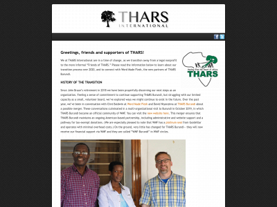 tharsinternational.com snapshot