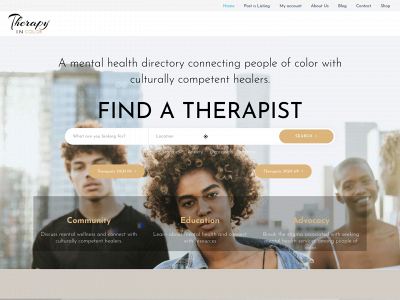 therapyincolor.org snapshot