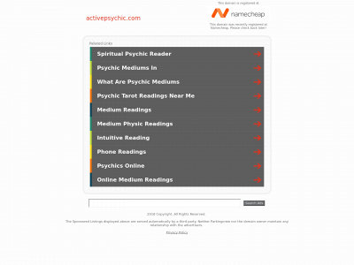 activepsychic.com snapshot
