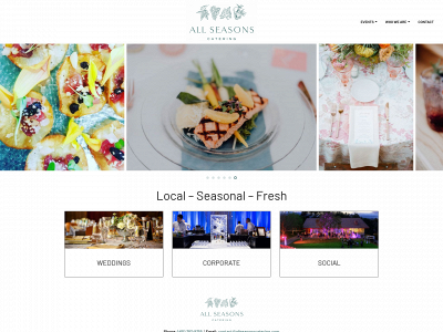 allseasonscatering.com snapshot