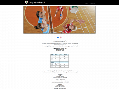 aabyhoejvolley.dk snapshot