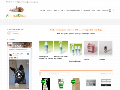 animalshop.dk snapshot