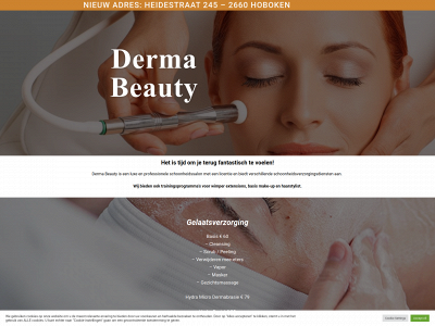 dermabeauty.be snapshot
