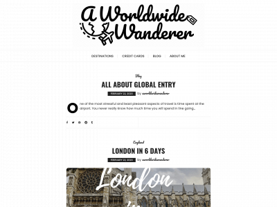 aworldwidewanderer.com snapshot