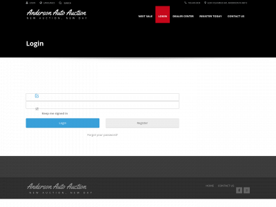 andersonautoauction.com snapshot