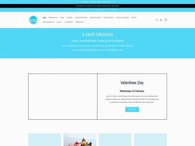 www.acakecreation.co.nz snapshot