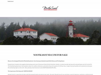 nootkasound.com snapshot