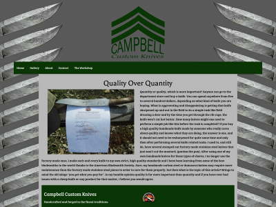 campbellcustomknives.com snapshot