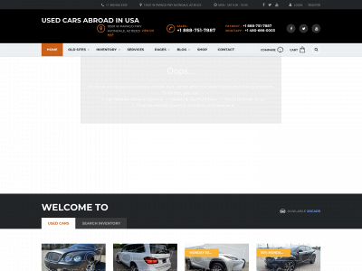 usedcarsabroadmotors.com snapshot