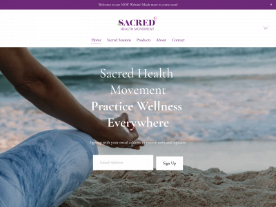 www.sacredhealthmovement.com snapshot