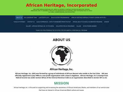 africanheritageinc.org snapshot