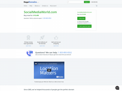 socialmediaworld.com snapshot