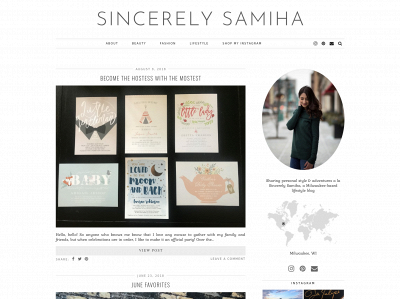sincerelysamiha.com snapshot