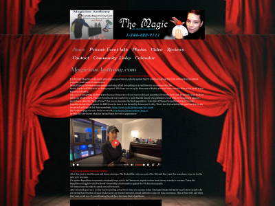 magiciananthony.com snapshot