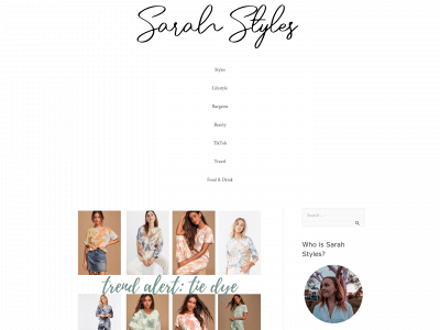 sarahstylesblog.com snapshot