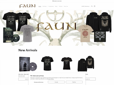 faunmerch.com snapshot