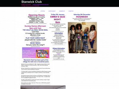 stanwickclub.com snapshot
