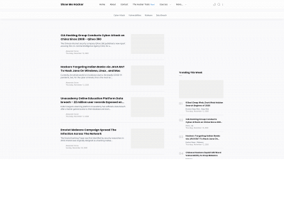 showmehacker.com snapshot