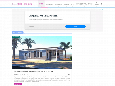 mobilehomeliving.org snapshot