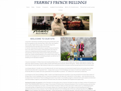 framkefrenchbulldogs.com snapshot