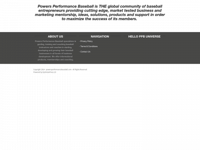 powersperformancebaseball.com snapshot