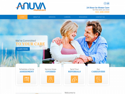 anuvahomecare.com snapshot