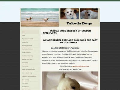 www.takodadogs.com snapshot