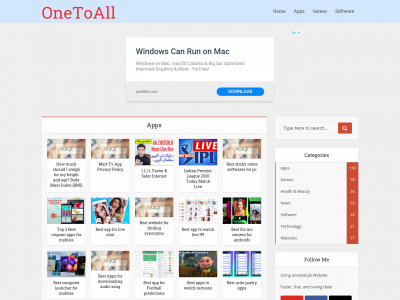 onetoall.pk snapshot