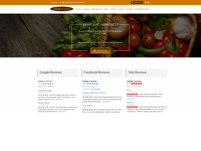indulgecatering.com snapshot