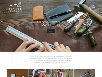 bindleleather.co.uk snapshot