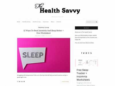 thehealthsavvy.com snapshot