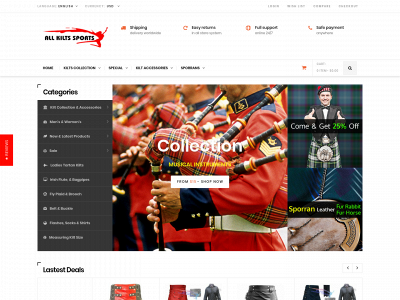 allkilts.com snapshot