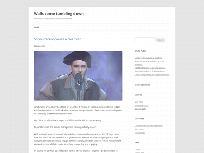 wallscometumblingdown.com snapshot