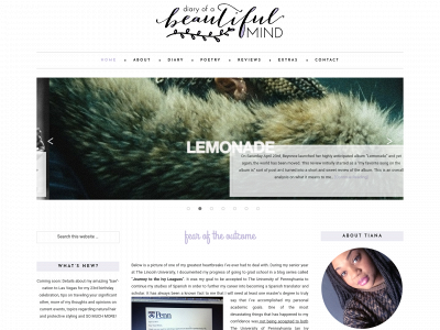 diaryofabeautifulmind.com snapshot