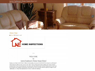 aehomeinspections.com snapshot