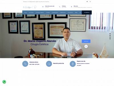 drmarcozegarra.com snapshot