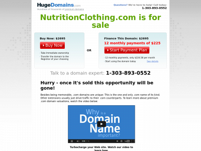 nutritionclothing.com snapshot