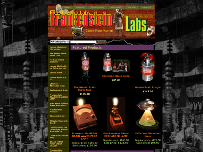 frankensteinlabs.com snapshot