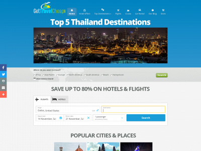 gettravelcheap.com snapshot