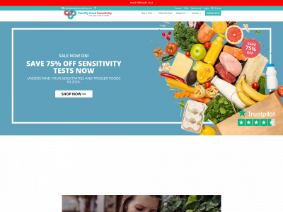 testmyfoodsensitivity.com snapshot