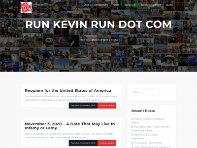 runkevinrun.com snapshot