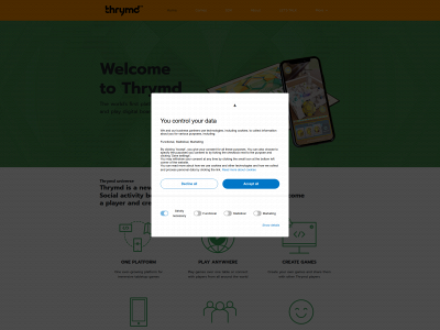 thrymd.com snapshot