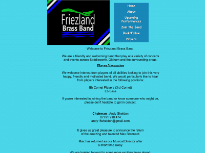 friezlandbrassband.co.uk snapshot