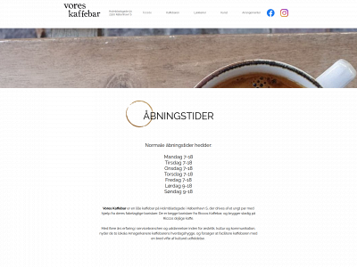 voreskaffebar.dk snapshot