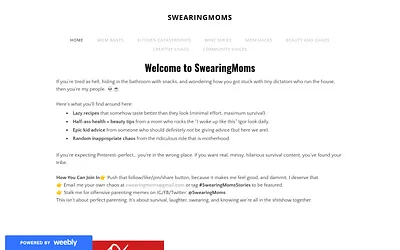www.swearingmoms.com snapshot