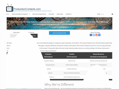 tvproductioncontacts.com snapshot