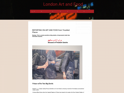 londonartandfood.com snapshot