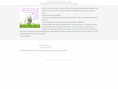 thisvelveteenlife.com snapshot